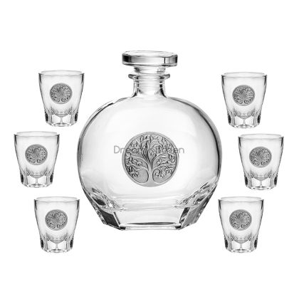 DG094 Сет бутилка + 6 чаши ДЪРВОТО НА ЖИВОТА