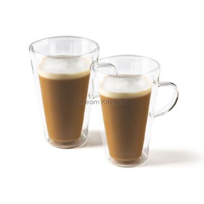 Чаши за капучино и лате двустенни Luigi Ferrero Coffeina FR-8013 370ml, 2 броя