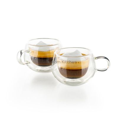 Чаши за еспресо с дръжка двустенни Luigi Ferrero Coffeina FR-8016 95ml, 2 броя