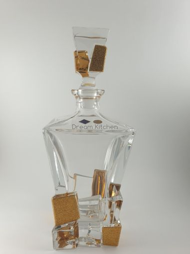 Гарафа Bohemia 1845 Crack Gold Ice 900ml