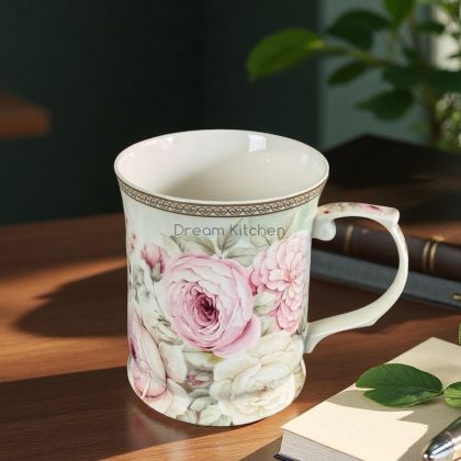 Подаръчна чаша - Цветен романс 420мл