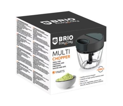 Ръчен чопър Brio Easy and Cosy, 650 мл., 3 ножа, ф12,5*14 см