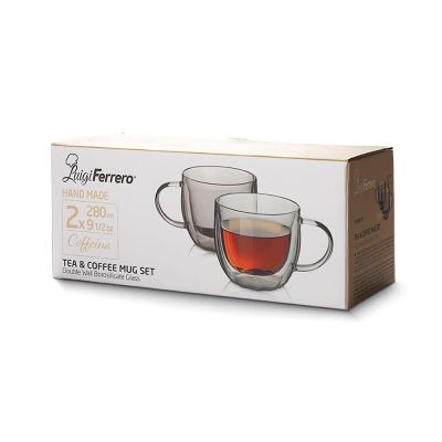 Чаша за чай и кафе двустенни Luigi Ferrero Coffeina FR-8057E 280ml, 2 броя