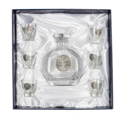 DG094 Сет бутилка + 6 чаши ДЪРВОТО НА ЖИВОТА