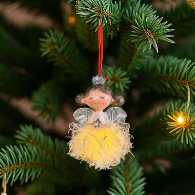 Коледна декорация за закачане -Фея 13 см