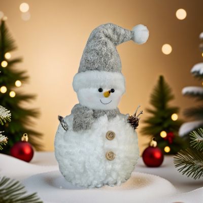 Коледна декорация - Снежен човек с шал голям