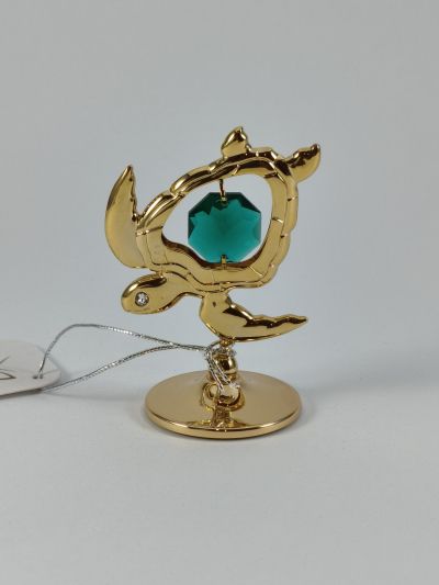 Фигура Морска костенурка - тип Сваровски, позлата