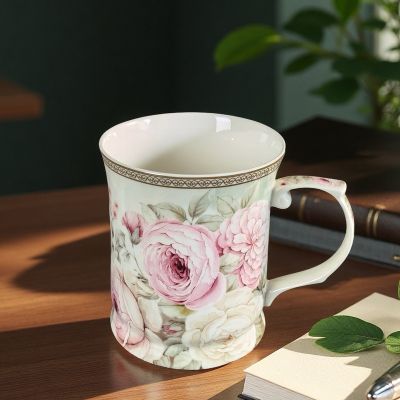 Подаръчна чаша - Цветен романс 420мл