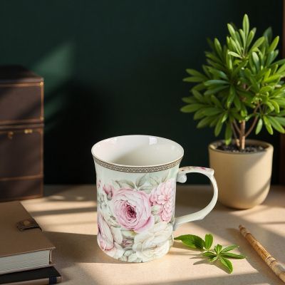 Подаръчна чаша - Цветен романс 420мл