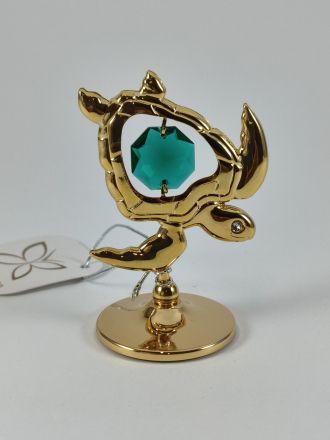 Фигура Морска костенурка - тип Сваровски, позлата