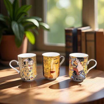 Подаръчни чаши - Комплект колекцшя  Густав Климт - 3 бр., 350 мл.