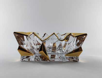 Пепелник Bohemia Glacier Gold кантиран, 13cm