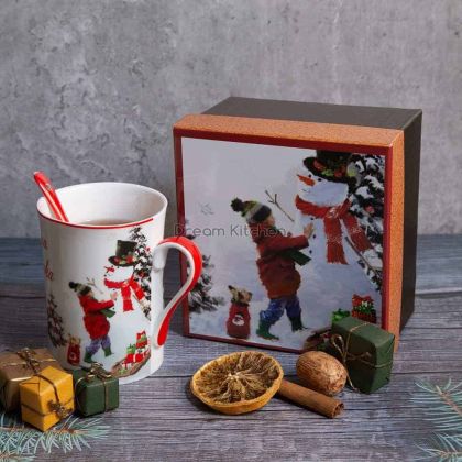 Коледна чаша - Дете със Снежко – 280мл