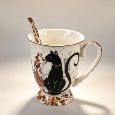 Чаша (280мл) с лъжичка - Котки