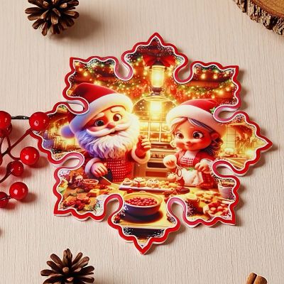 Коледна подложка - Снежинка ф20