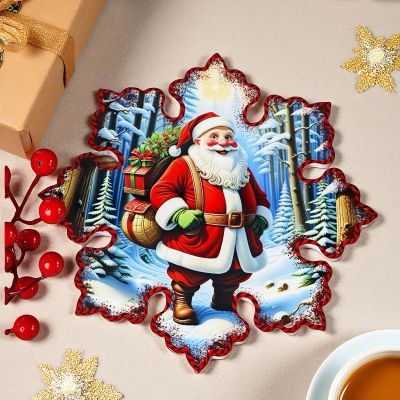 Коледна подложка - Снежинка ф20