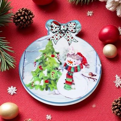 Коледна подложка - Топка 11*12 см.