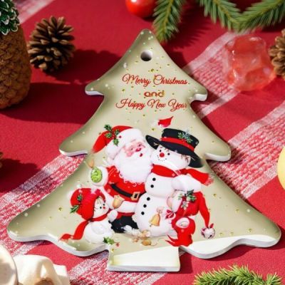 Коледен свещник със свещички - Елха 12 см.