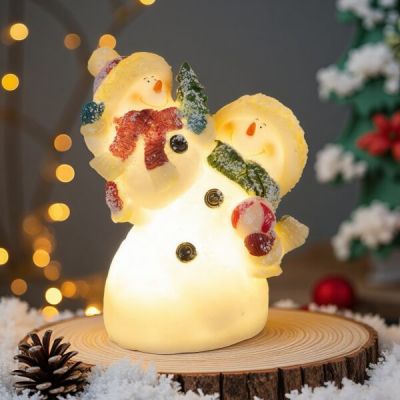 Светеща коледна декорация - Снежковци