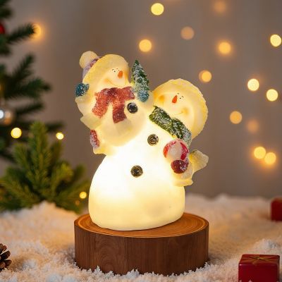 Светеща коледна декорация - Снежковци