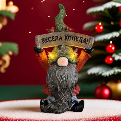 Коледна декорация - Коледен Гном 27 см