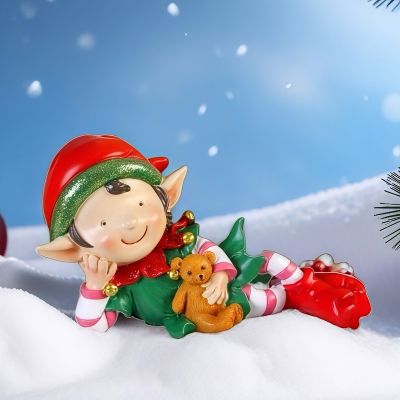 Коледна декорация - Елф с мече