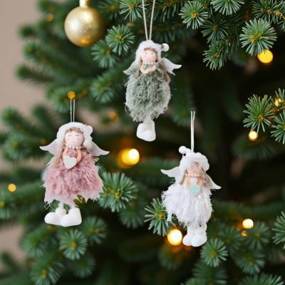 Коледна декорация - Фея с рокля