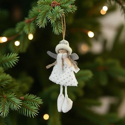 Коледна декорация - Фея с шал