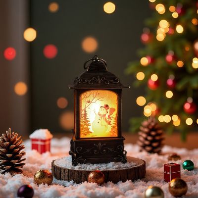 Коледен фенер с лед светлина - Топлина в нощта