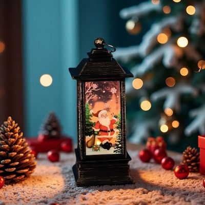 Коледен фенер с лед светлина - Вълшебен здрач