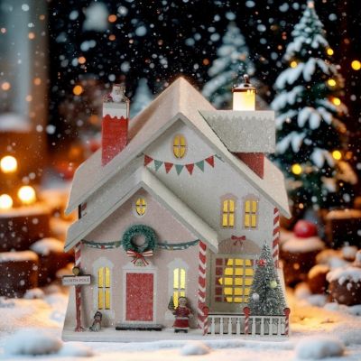 Коледна декорация от хартия - Къща