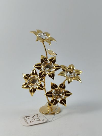 Фигура 5 лилии- тип Сваровски злато