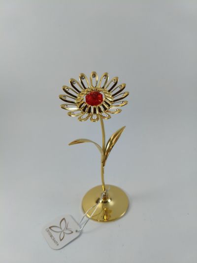 Фигура слънчоглед - тип Сваровски злато