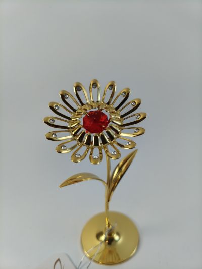 Фигура слънчоглед - тип Сваровски злато