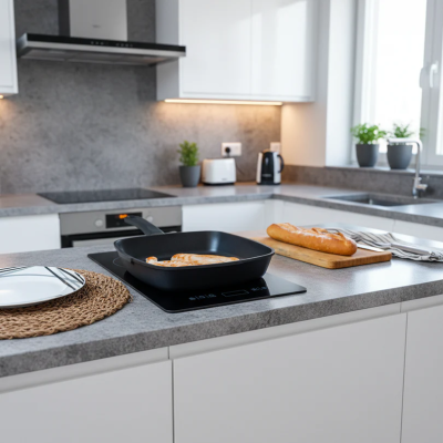 Nerthus Индукционен грил тиган 28х28 см.