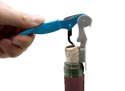 Vin Bouquet Професионален тирбушон с двоен лост - син