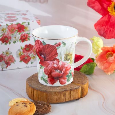 Подаръчна чаша от серията Макове - 350мл